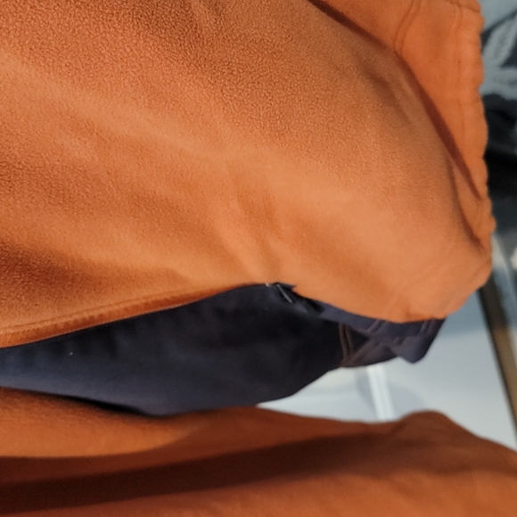 TEK GEAR ORANGE HEAVY FLEECE FULL ZIP JACKET - Picture 7 of 12